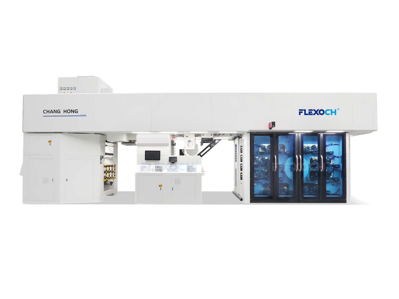 Gearless Flexographic Printer for Plastic Labels